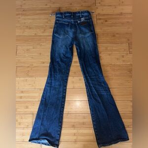 Wrangler Dark Blue Flare Women's Jeans